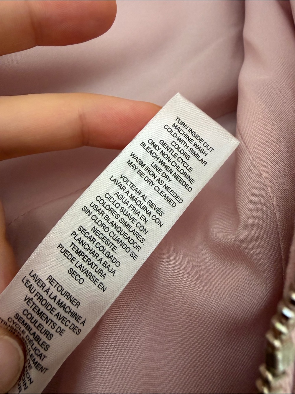 White House Black Market Blush Pink Moto Jacket Blazer – Size 8 - Picture 10 of 17
